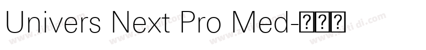 Univers Next Pro Med字体转换